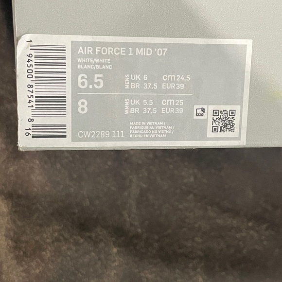 NIKE AIR force 1 MID 07 unisex men’s size 6.5 women’s size 8 new - Picture 4 of 6